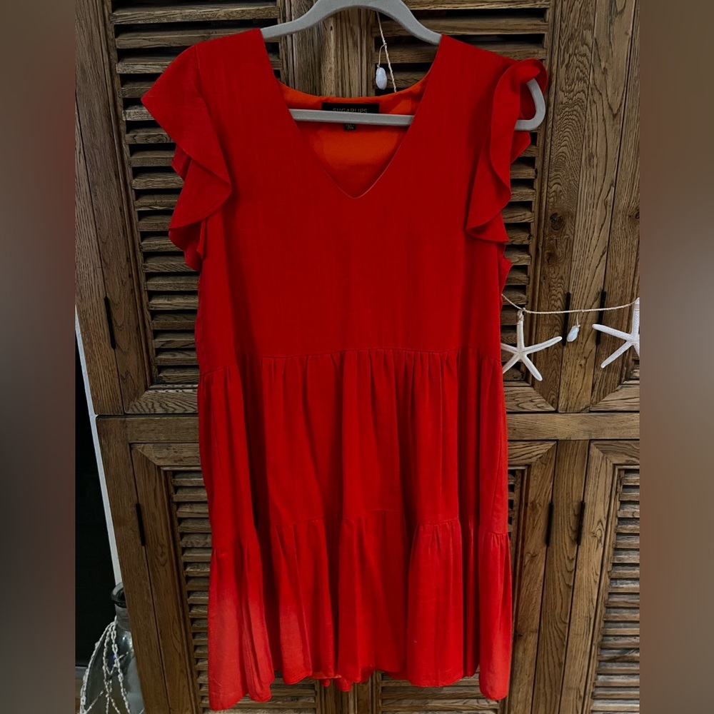 Sugarlips red babydoll dress size M